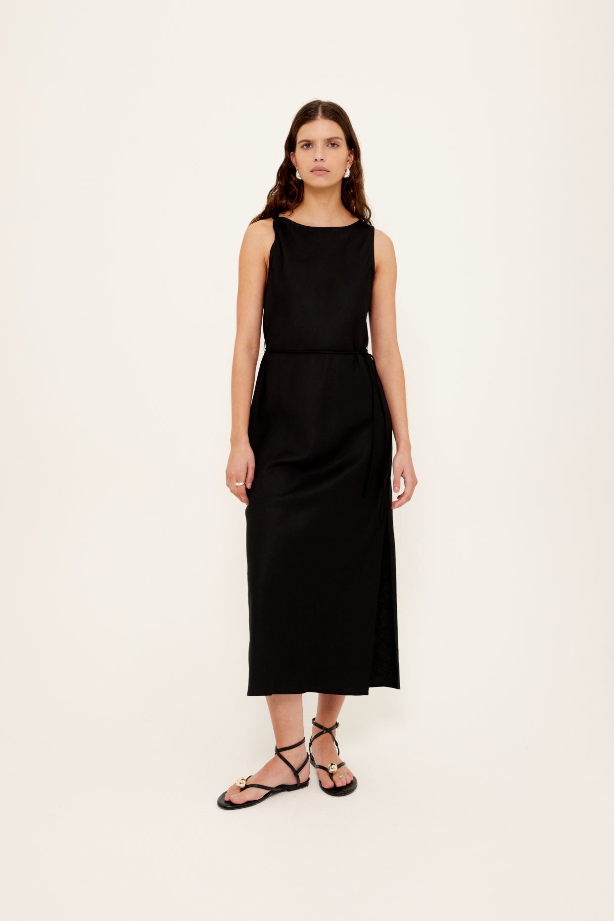 Sabime Midi Dress - Black