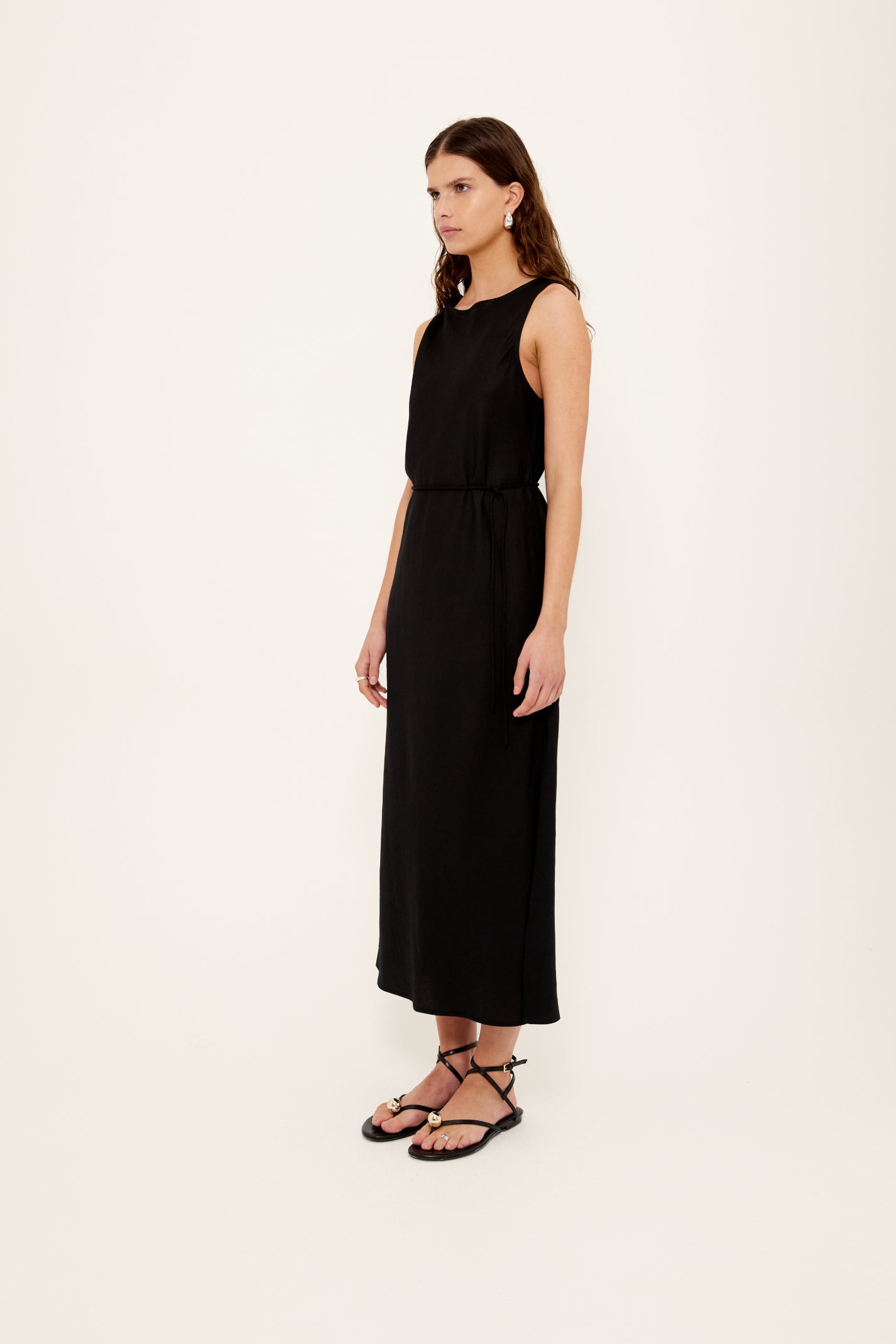 Sabime Midi Dress - Black