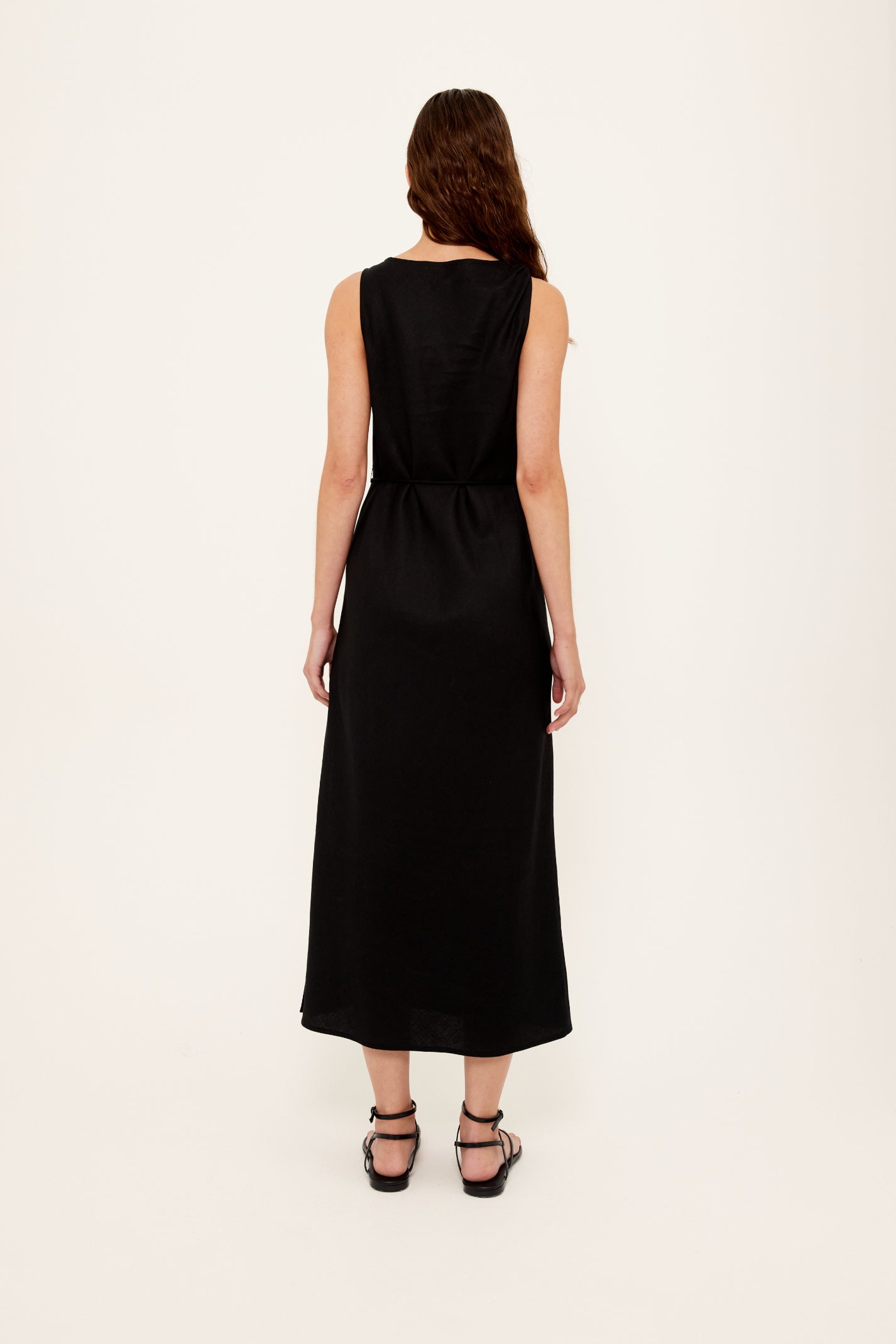 Sabime Midi Dress - Black