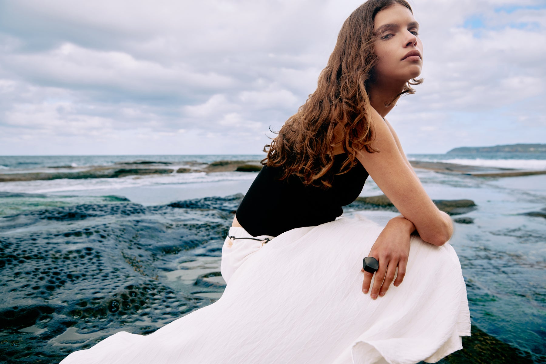 Moda Reversible Knit Tank - Black