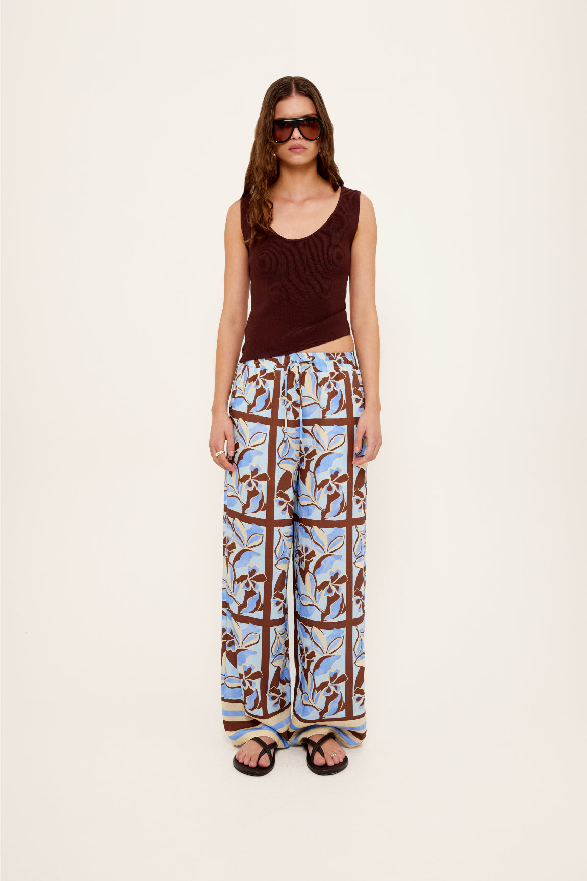 Cielo Drawstring pants - Abstract