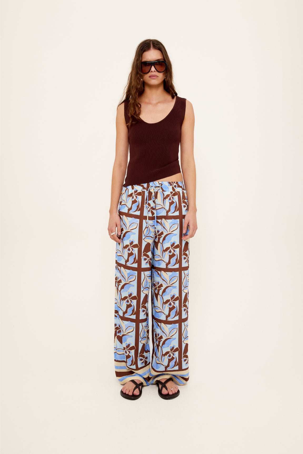 Cielo Drawstring pants - Abstract