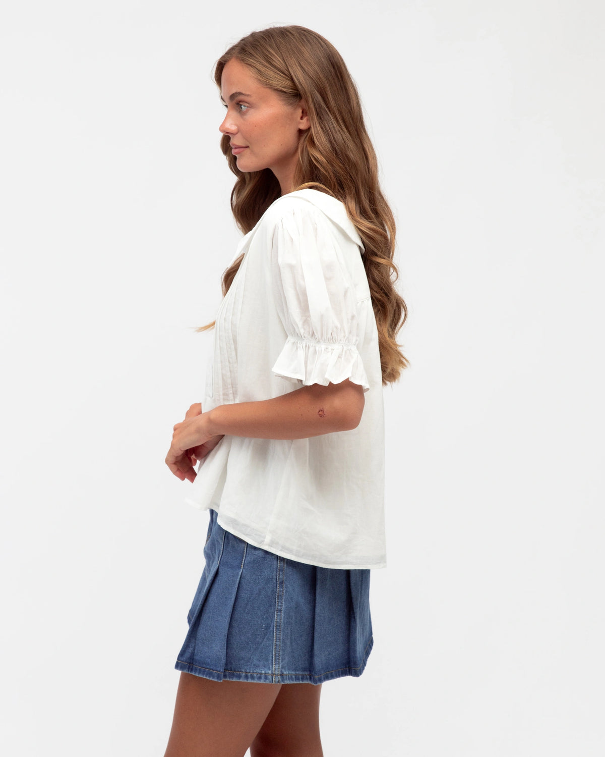 Avery Short Sleeve Shirt - White