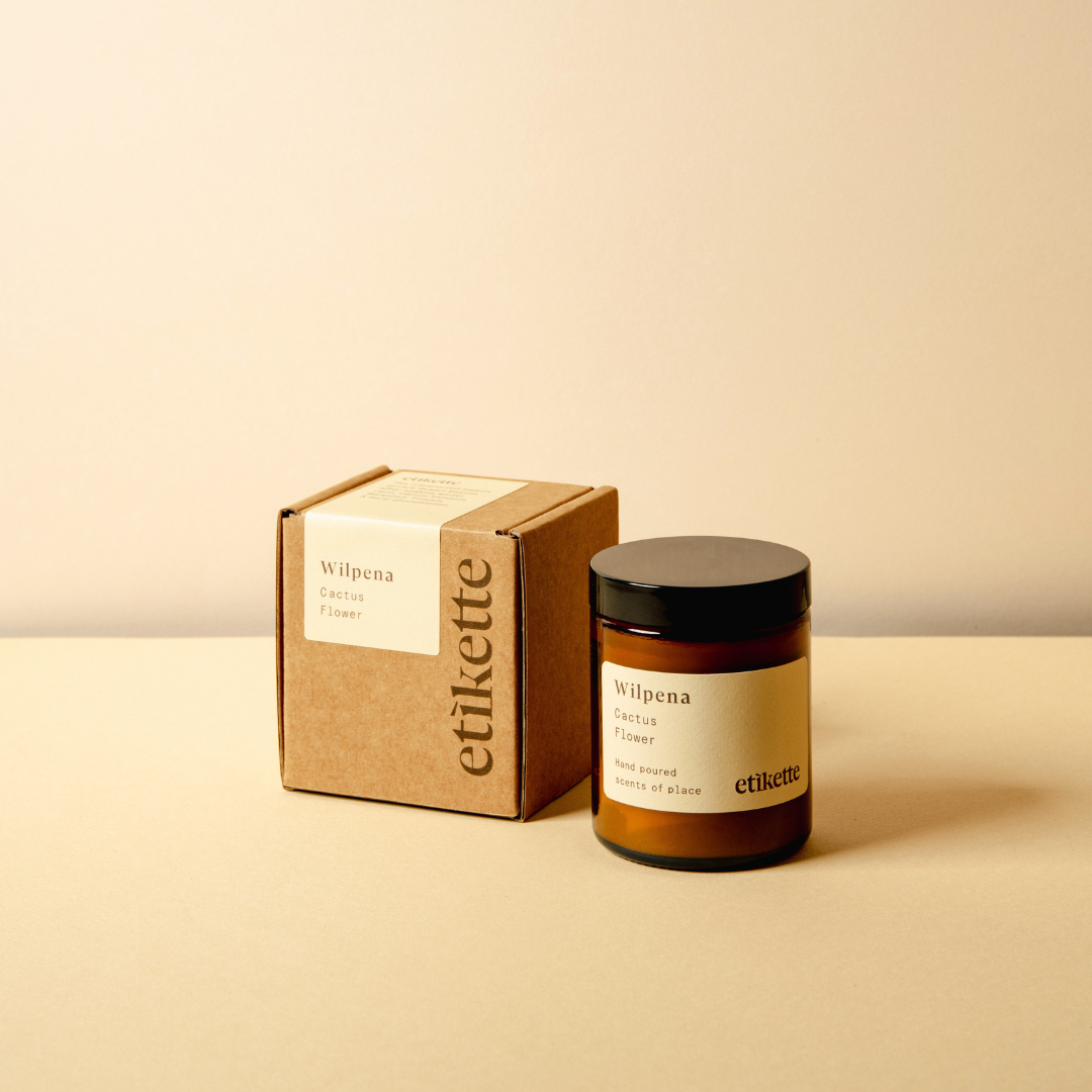 Wilpena in Cactus Flower, candle and box