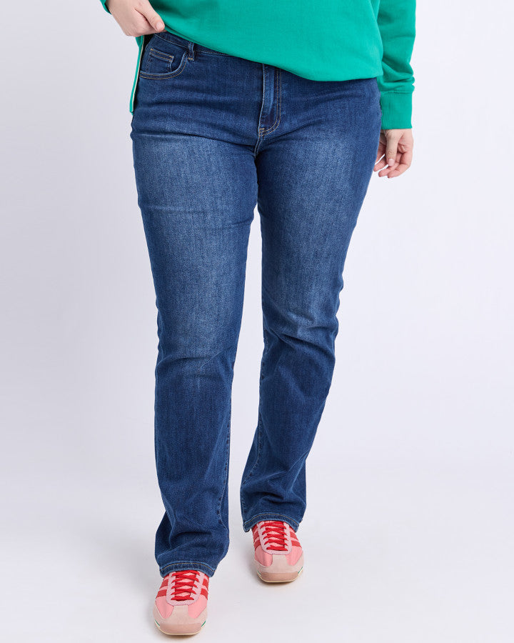 Ada Full Length Jean - Dark Blue