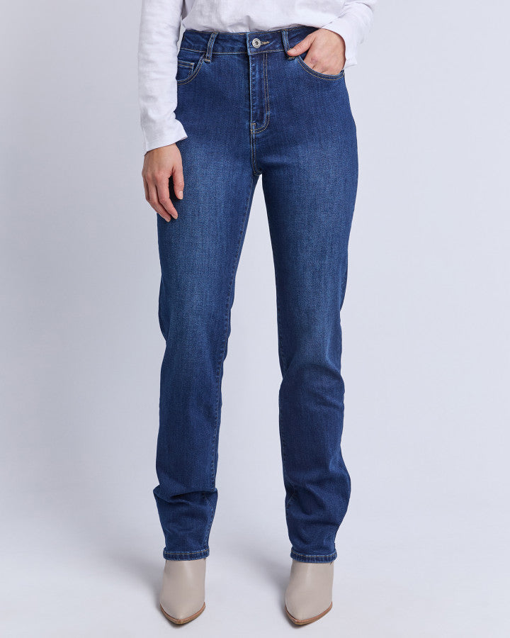 Ada Full Length Jean - Dark Blue