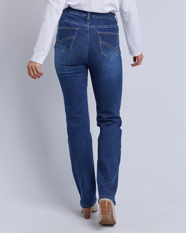 Ada Full Length Jean - Dark Blue