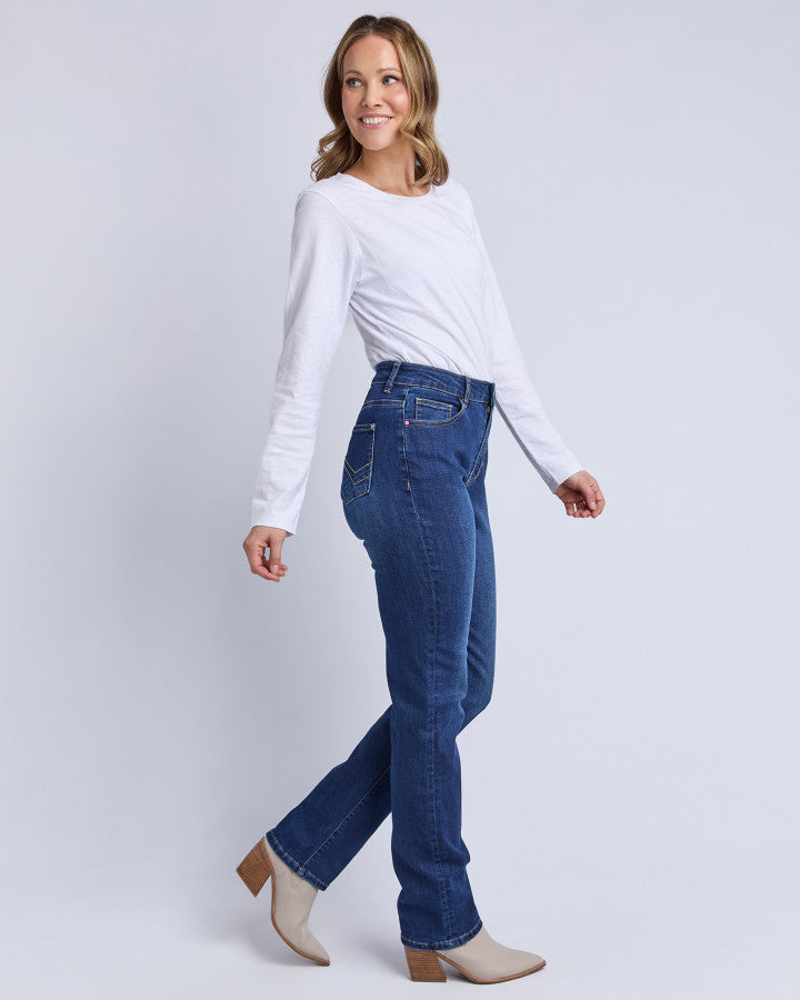 Ada Full Length Jean - Dark Blue