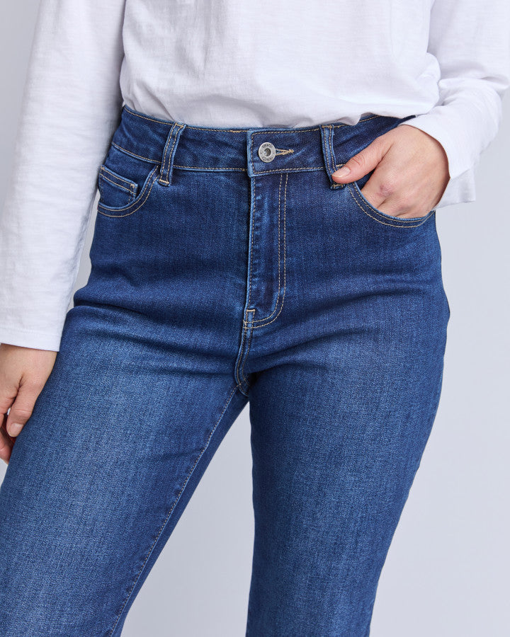 Ada Full Length Jean - Dark Blue