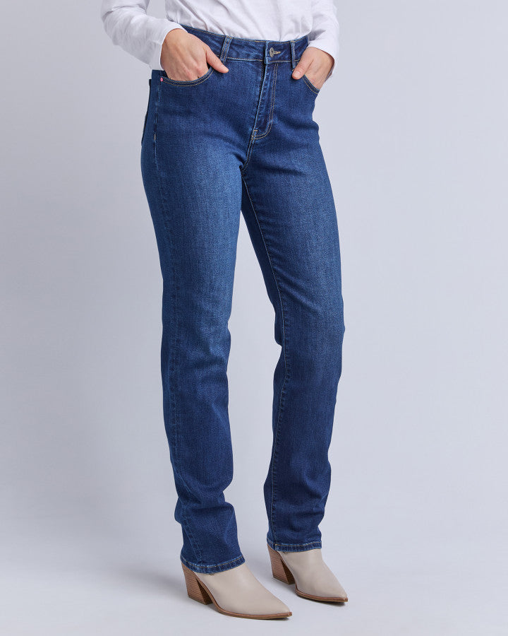 Ada Full Length Jean - Dark Blue