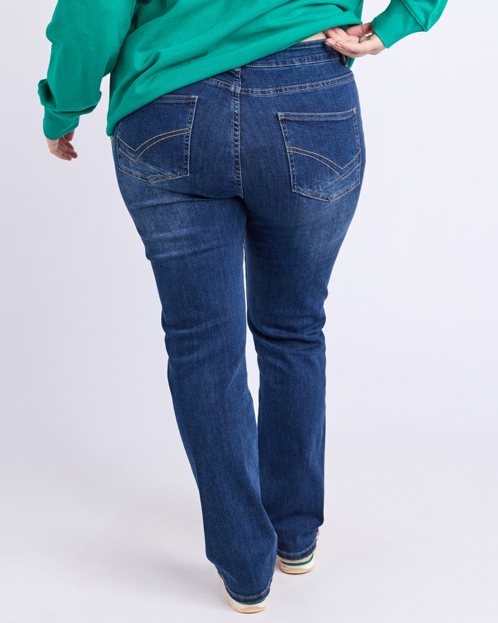 Ada Full Length Jean - Dark Blue