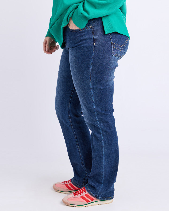 Ada Full Length Jean - Dark Blue