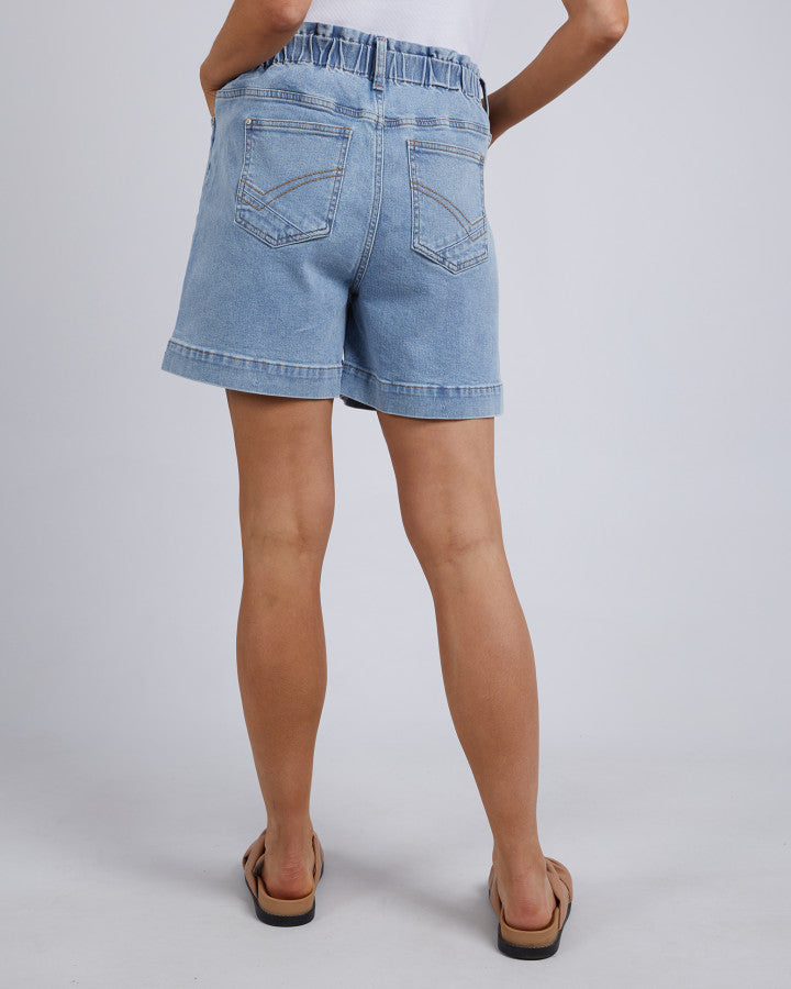 Atlas Denim Short - Mid Blue Wash