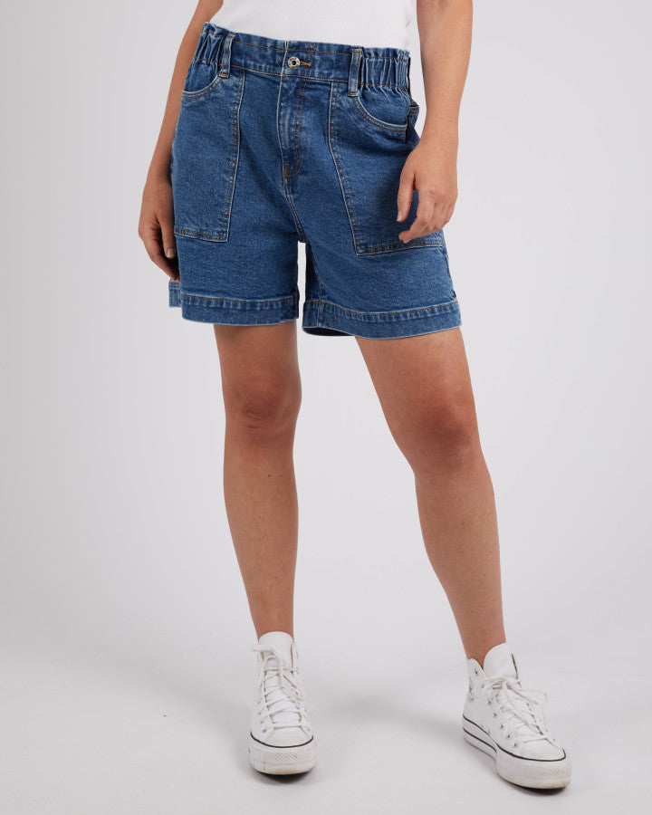 Atlas Denim Short - Dark Blue Wash