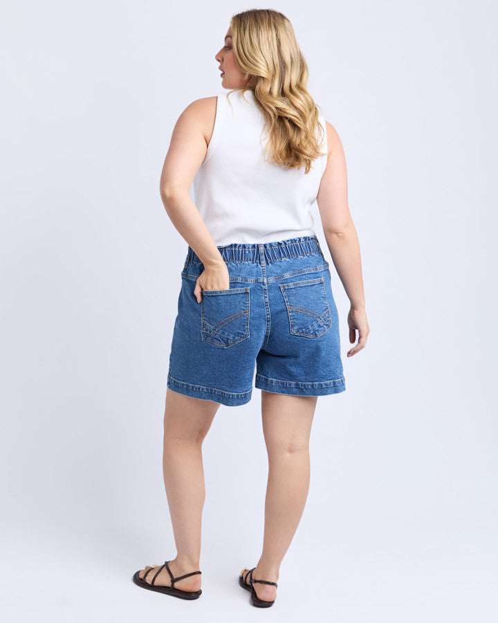 Atlas Denim Short - Dark Blue Wash