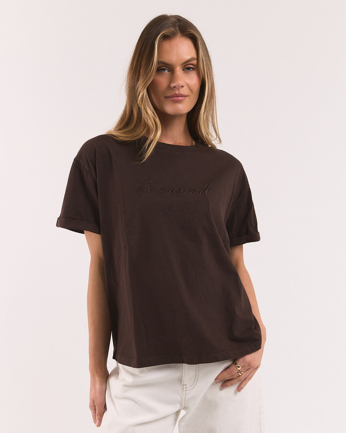 Foxwood Base Tee - Coffee