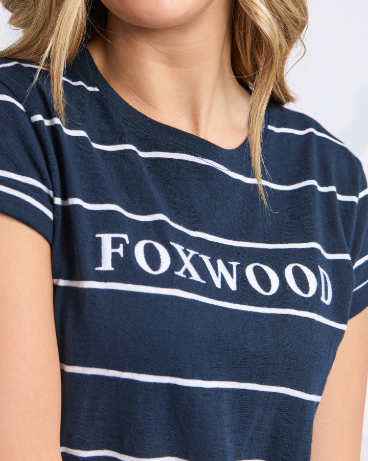 Caleb Stripe Dress -Navy/White Stripe