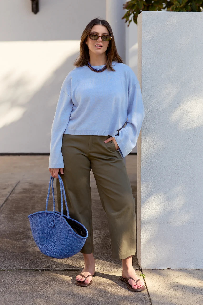 Charlie Barrel Pant - Khaki
