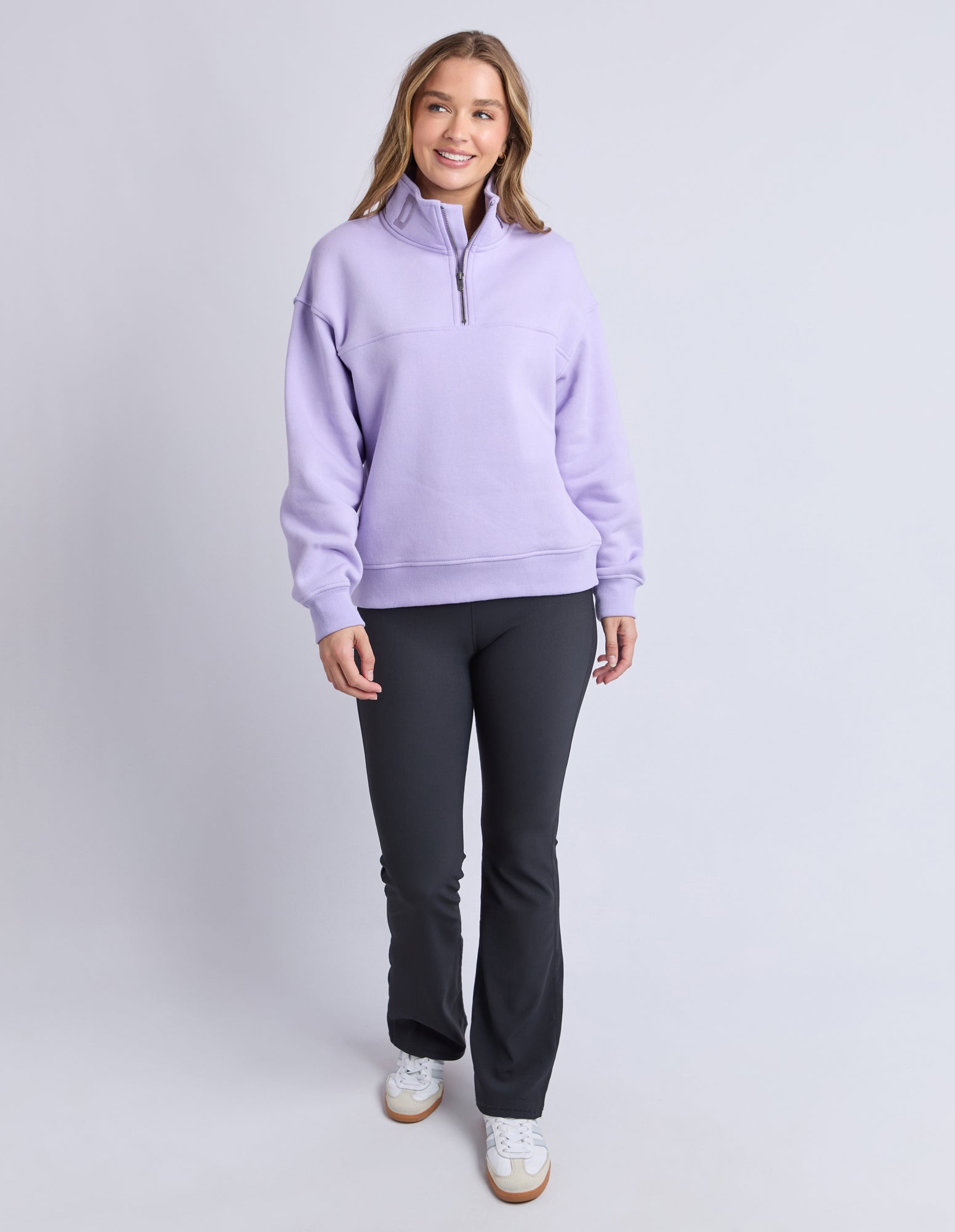 FOXWOOD - College Zip Crew - Lavender - Sorella Store - Sorella Store