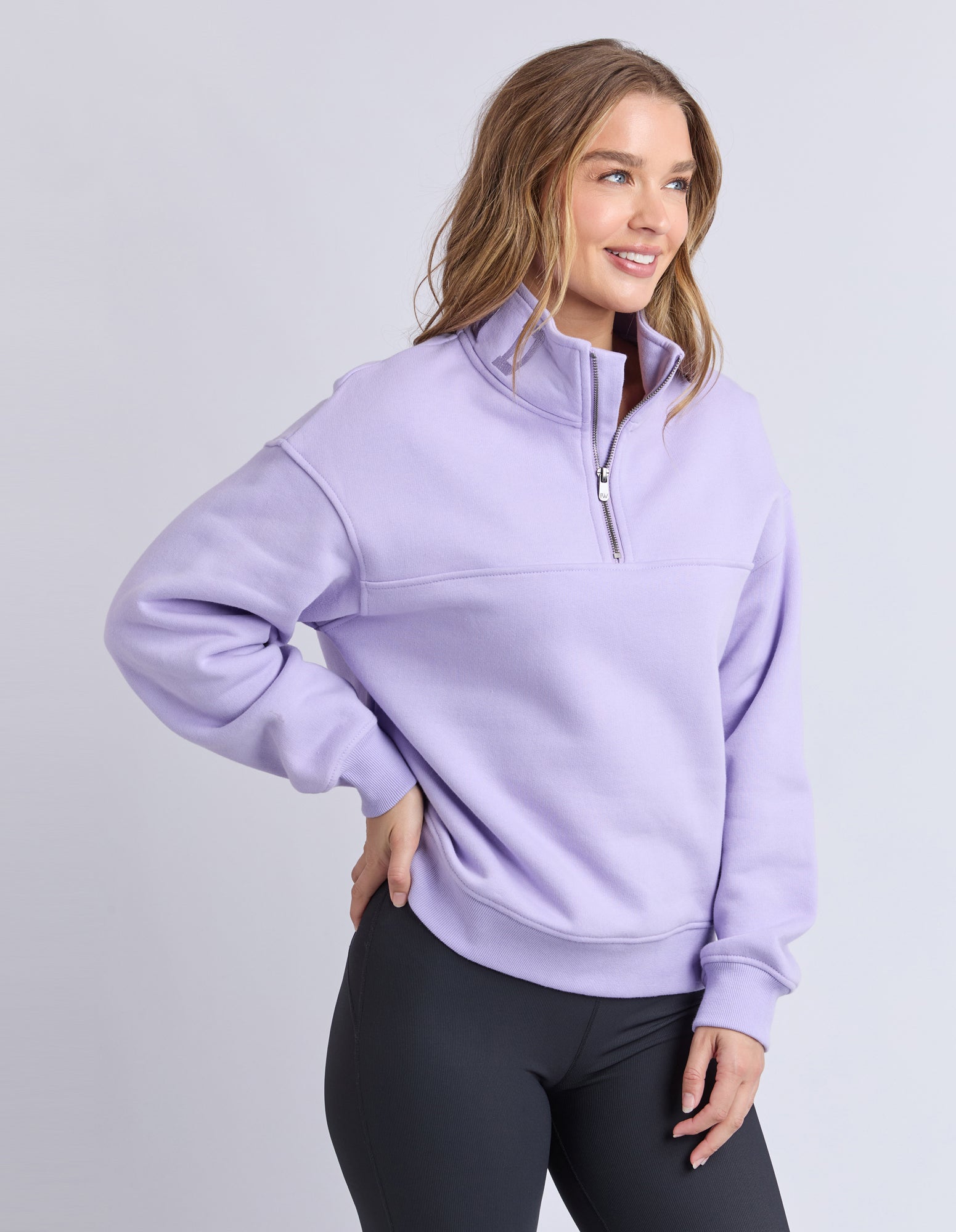 College Zip Crew - Lavender