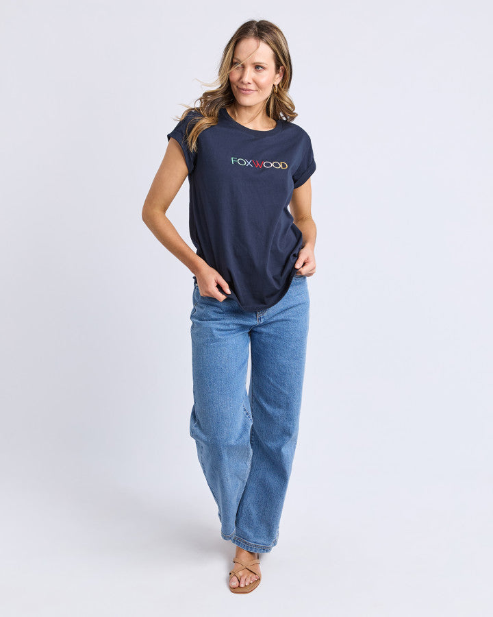 Confetti Tee - Navy