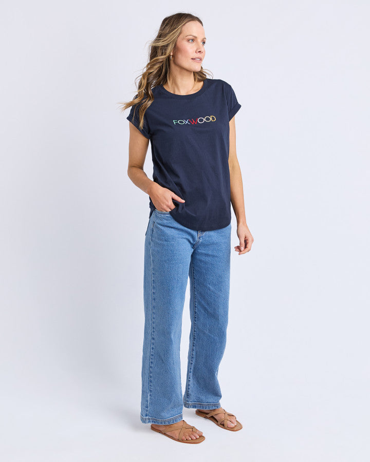 Confetti Tee - Navy