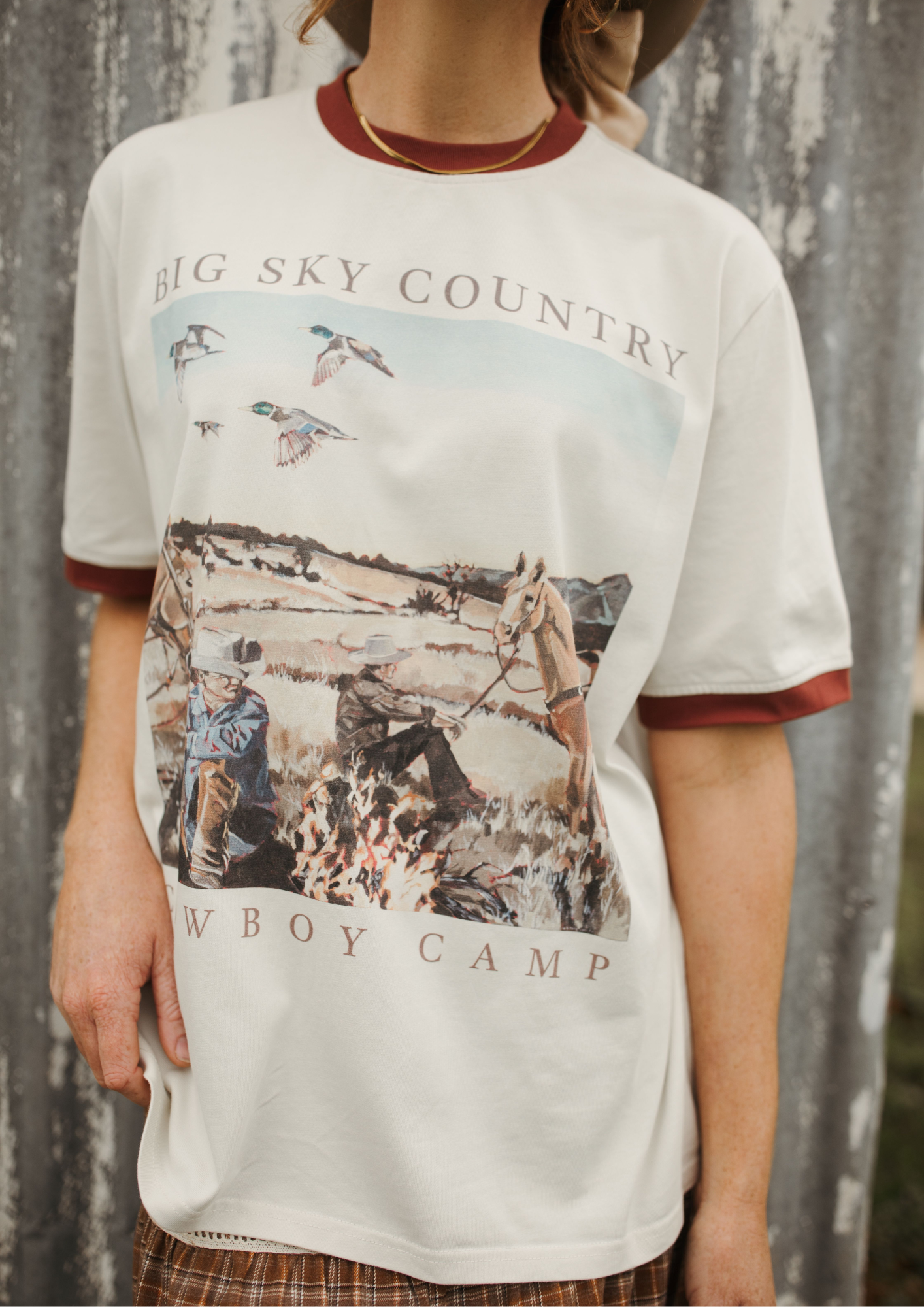 Cowboy Camp Crew Tee by Whitney Spicer, styled