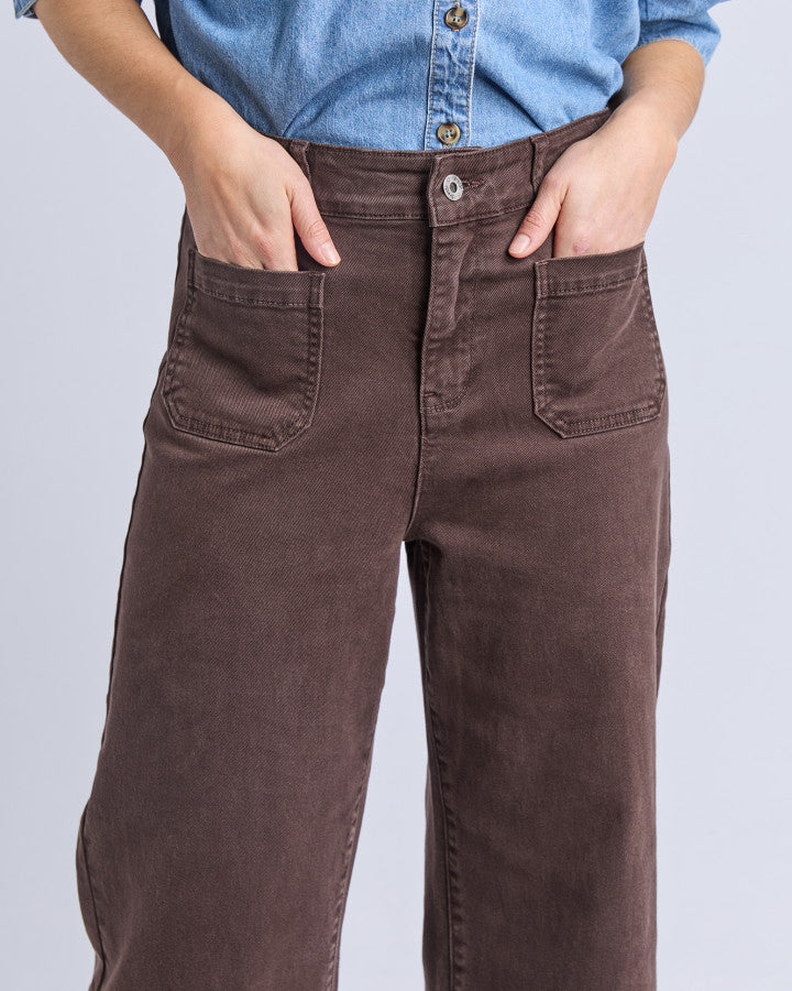 Delphi Front Pocket Jean - Chocolate