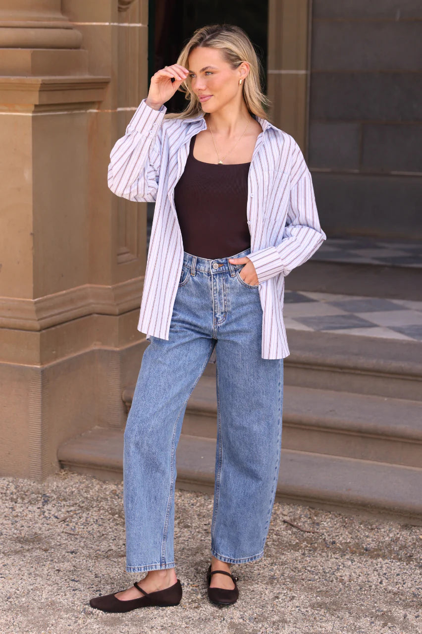 Lola Barrel Jean - Deep Blue