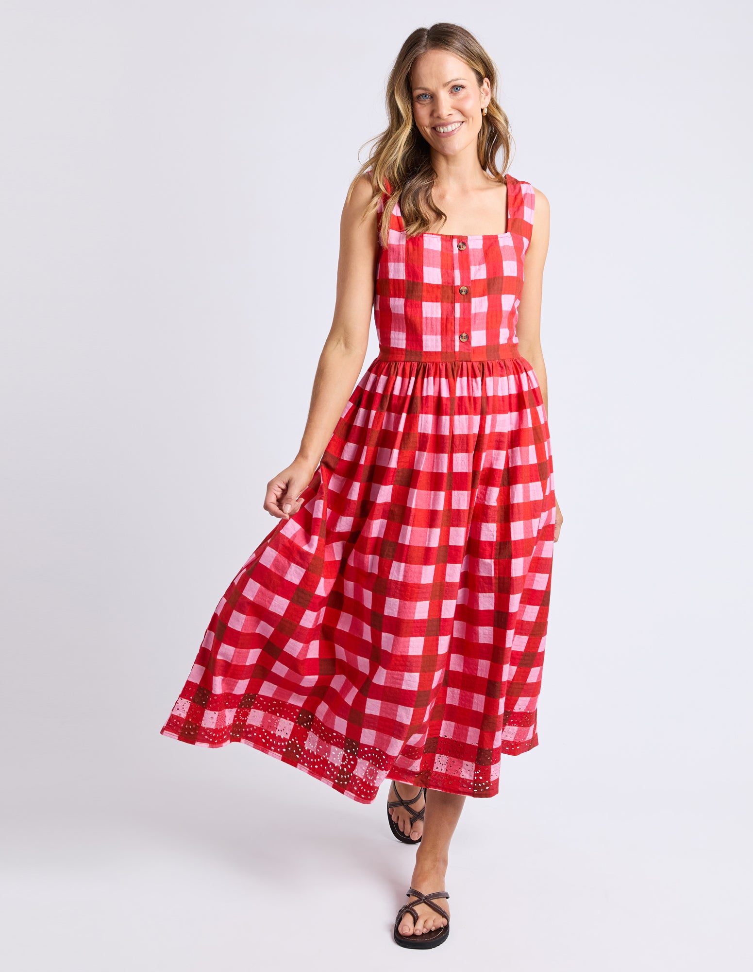 Edin Dress - Poppy Check