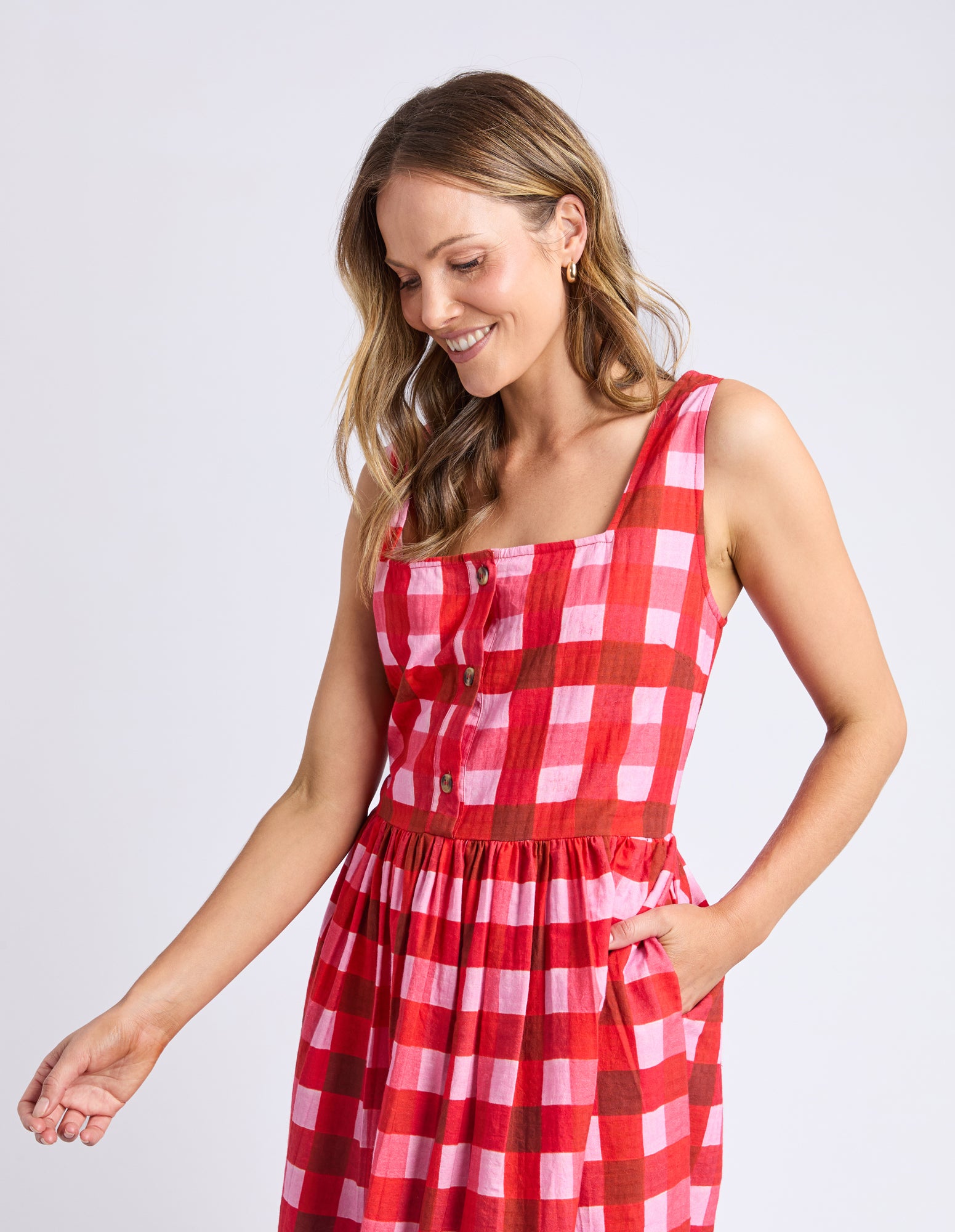 Edin Dress - Poppy Check