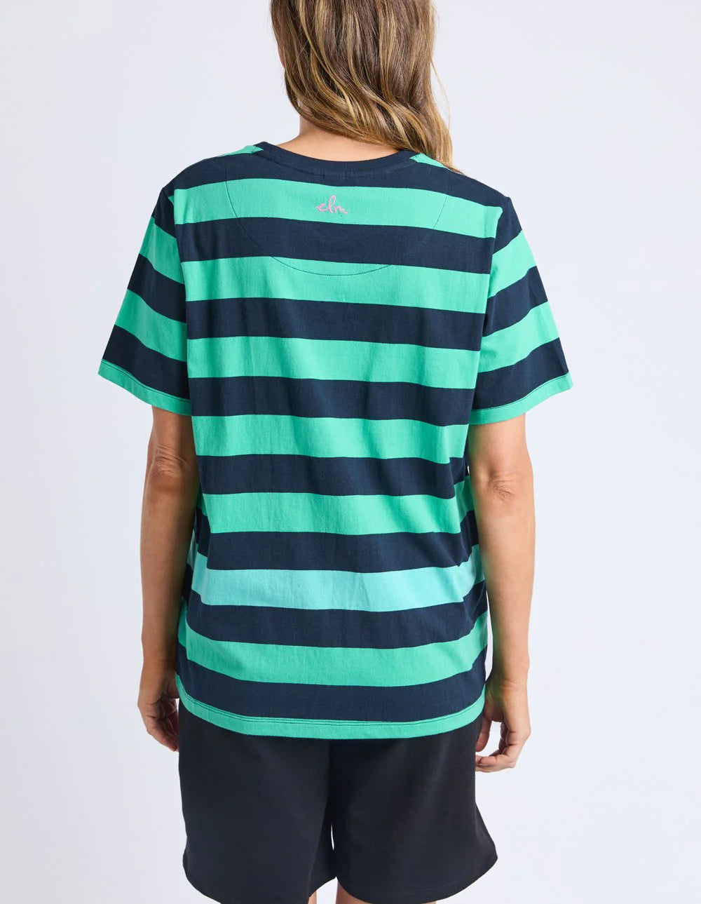 Eden Stripe S/S Tee - Blue and Green