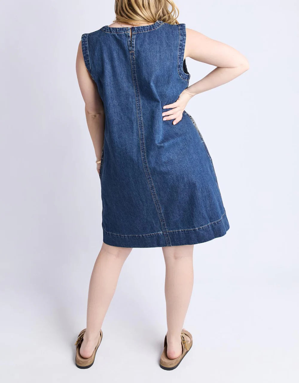 Sonny Denim Dress - Dark Blue