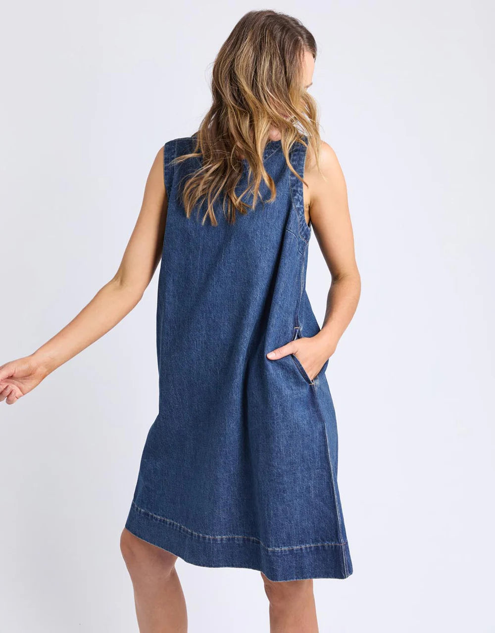 Sonny Denim Dress - Dark Blue