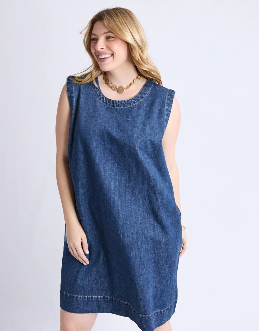 Sonny Denim Dress - Dark Blue