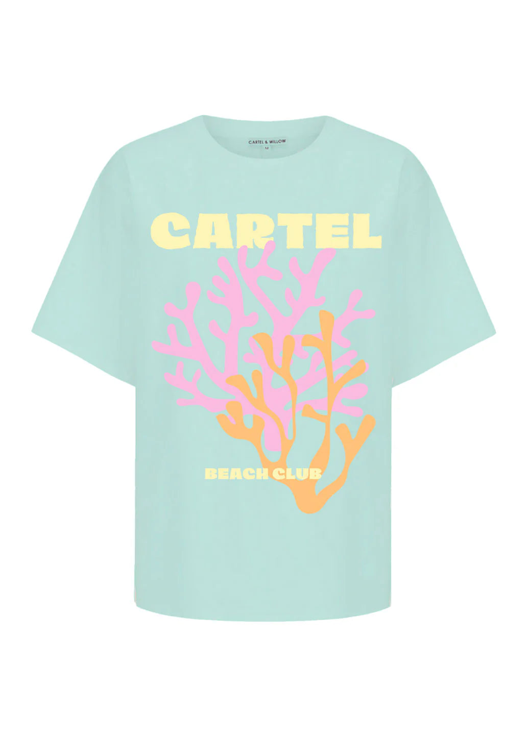 Coral Tee - Mint/Coral