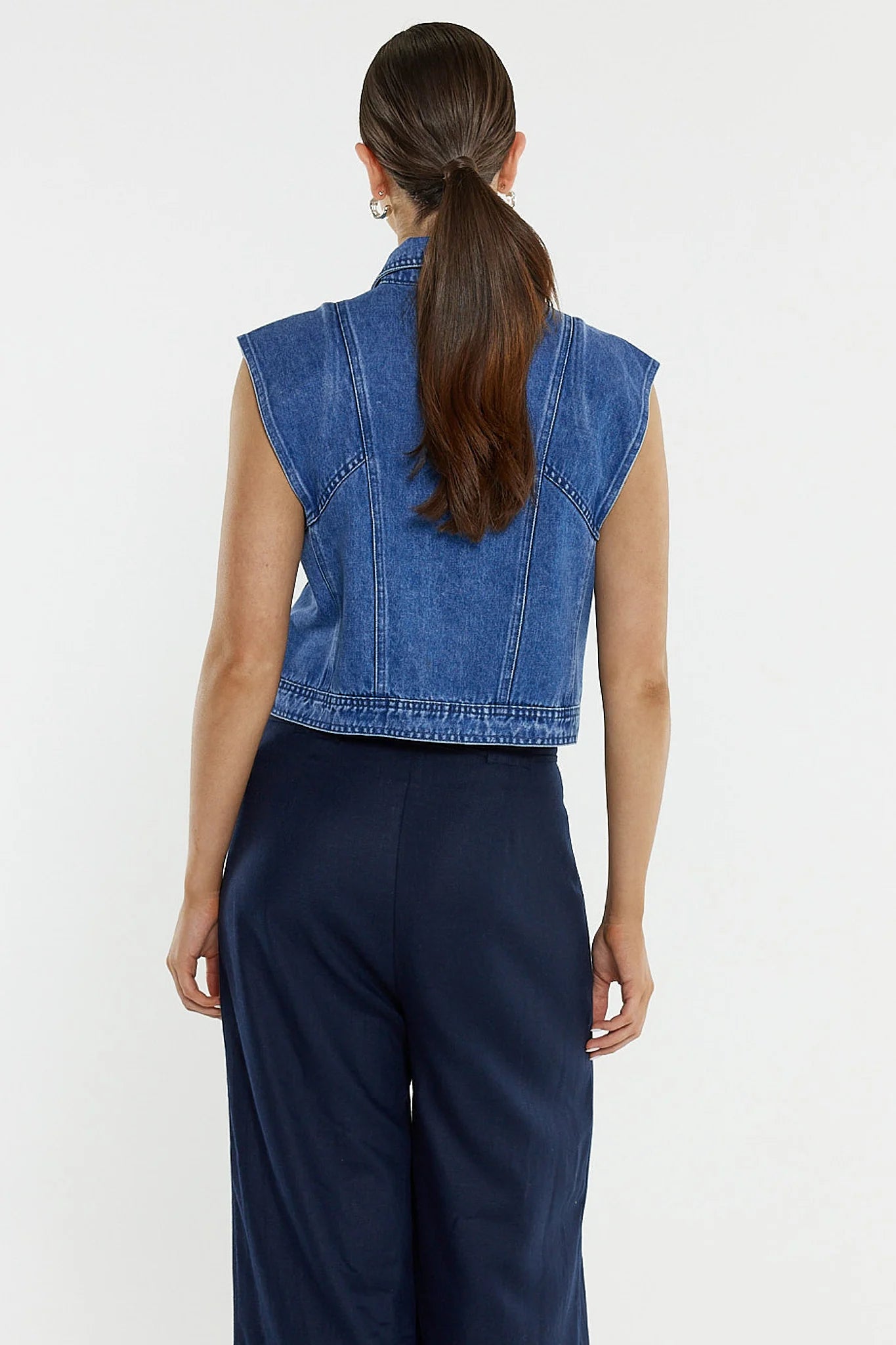 Beth Tailored Pant - Navy