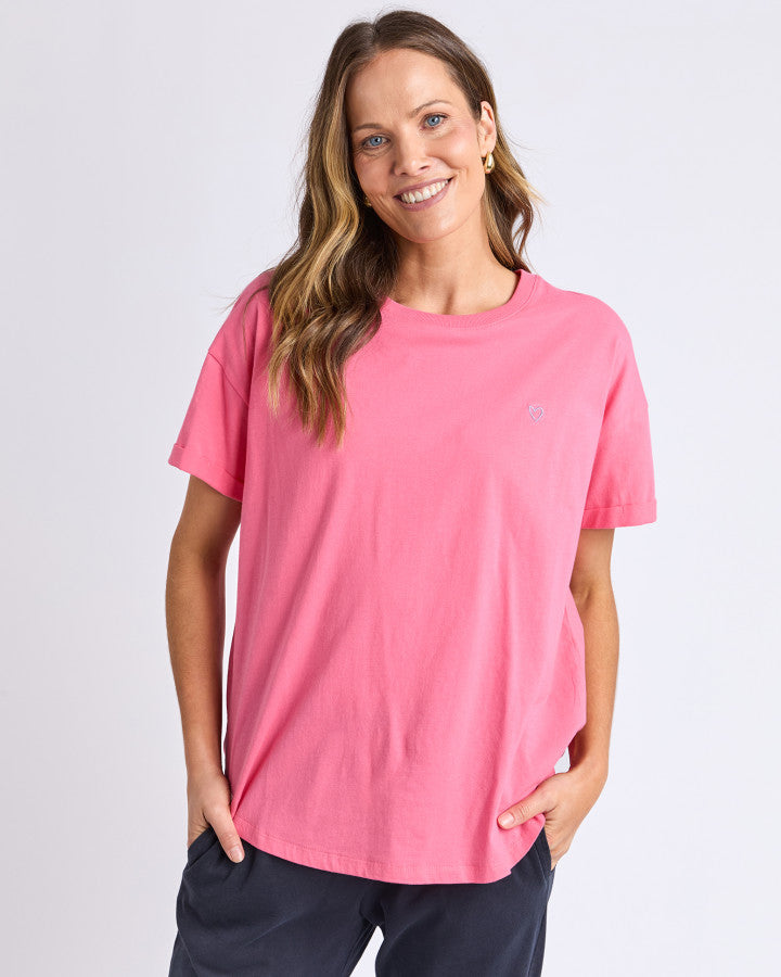 Halli Short Sleeve Tee - Azalea Pink