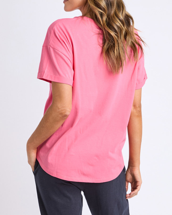 Halli Short Sleeve Tee - Azalea Pink