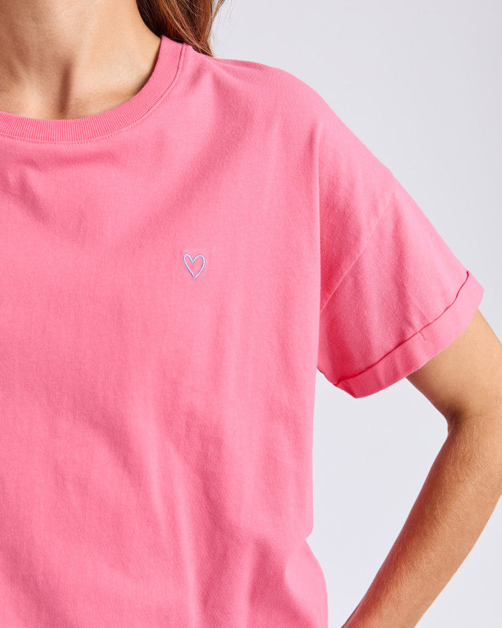 Halli Short Sleeve Tee - Azalea Pink