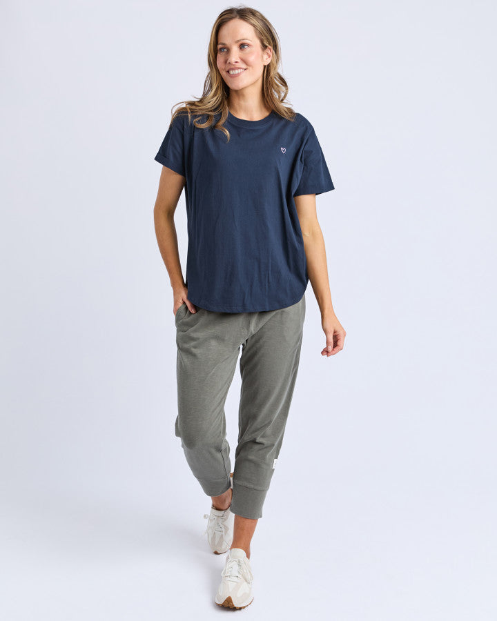 Halli Short Sleeve Tee - Navy