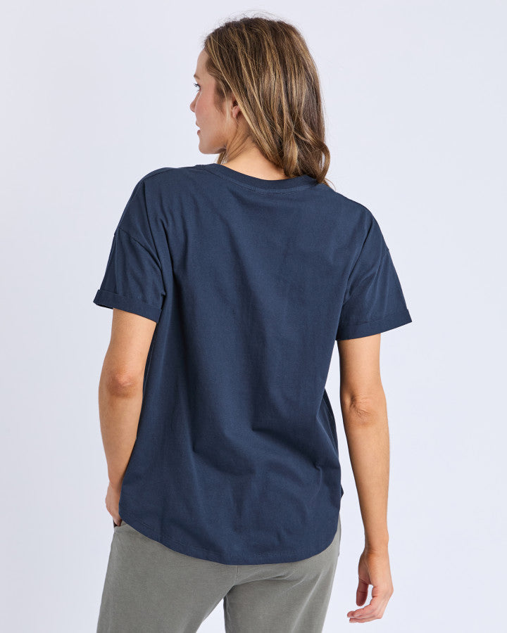 Halli Short Sleeve Tee - Navy