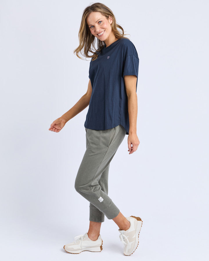 Halli Short Sleeve Tee - Navy
