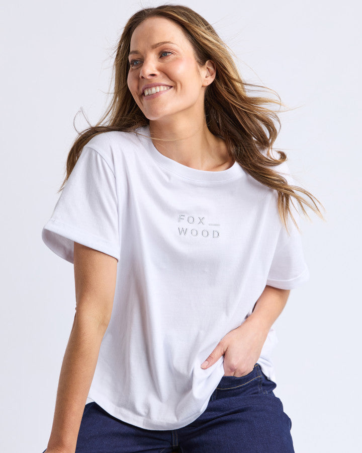 Huntleigh Oversized Tee -White