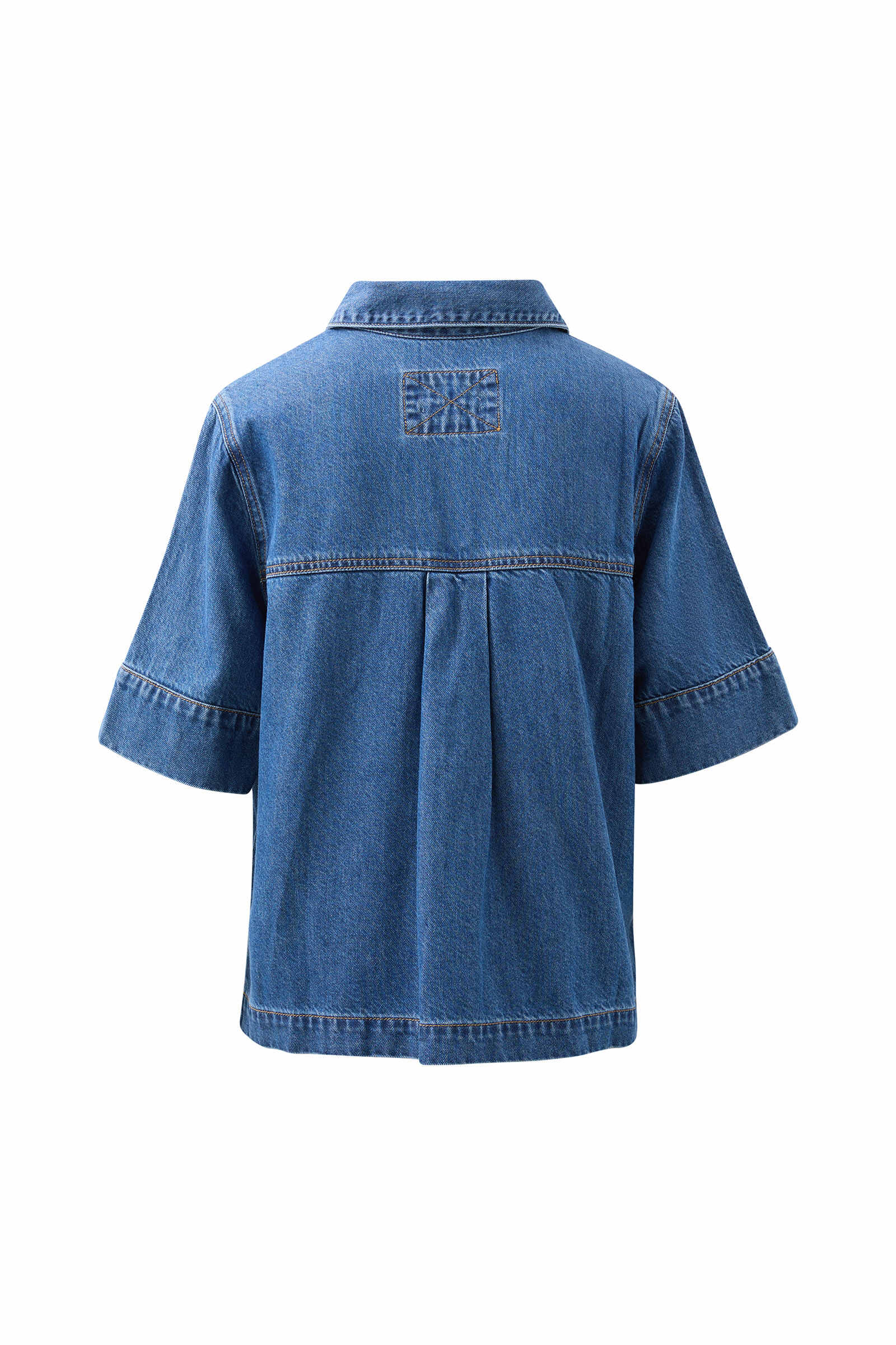 Noa Short Sleeve Shirt - Fresh Indigo