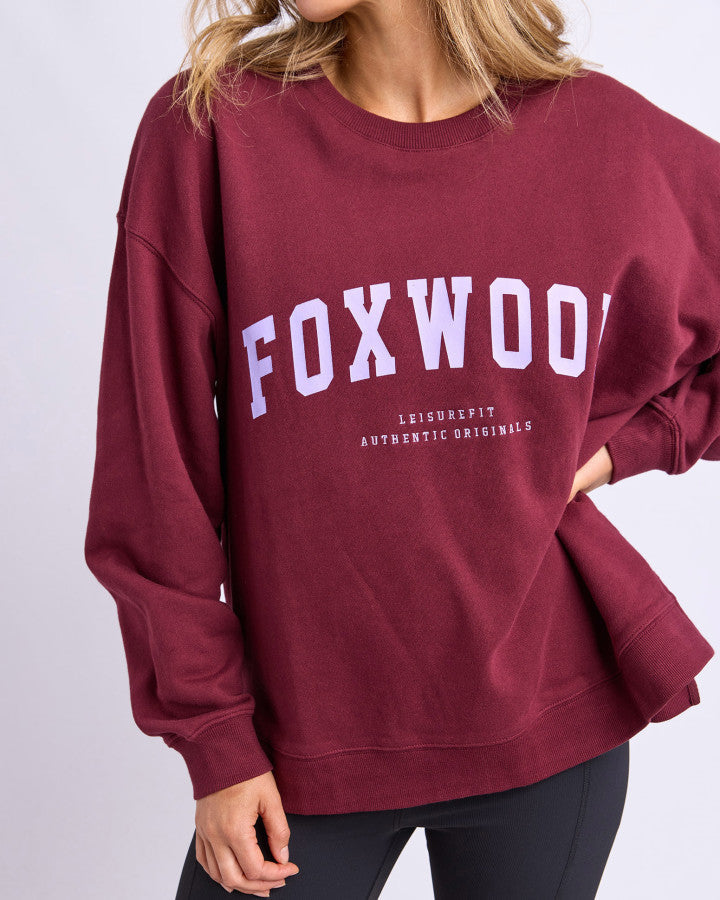 Interval Crew - Port/Lilac oversized fit