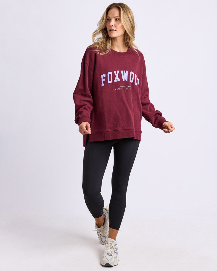 Interval Crew - Port/Lilac relaxed fit