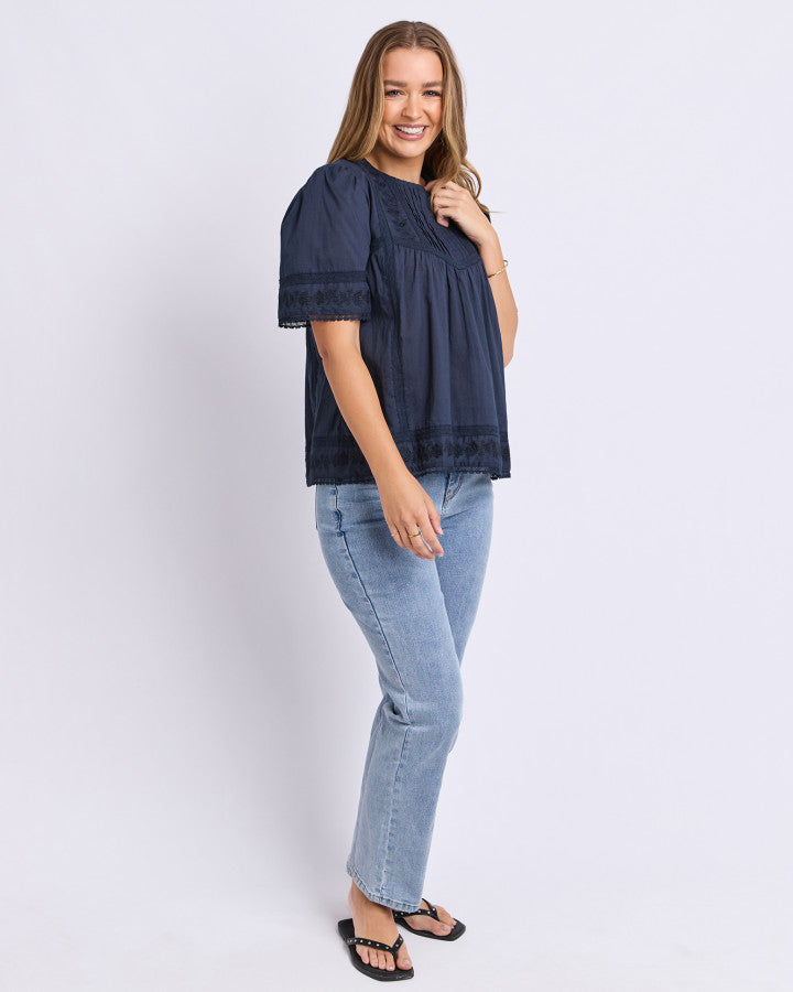 Juna Top - Dark Sapphire