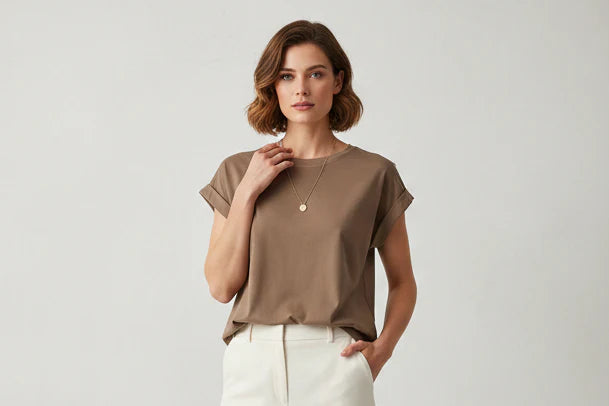 Rhodes Tee - Mocha