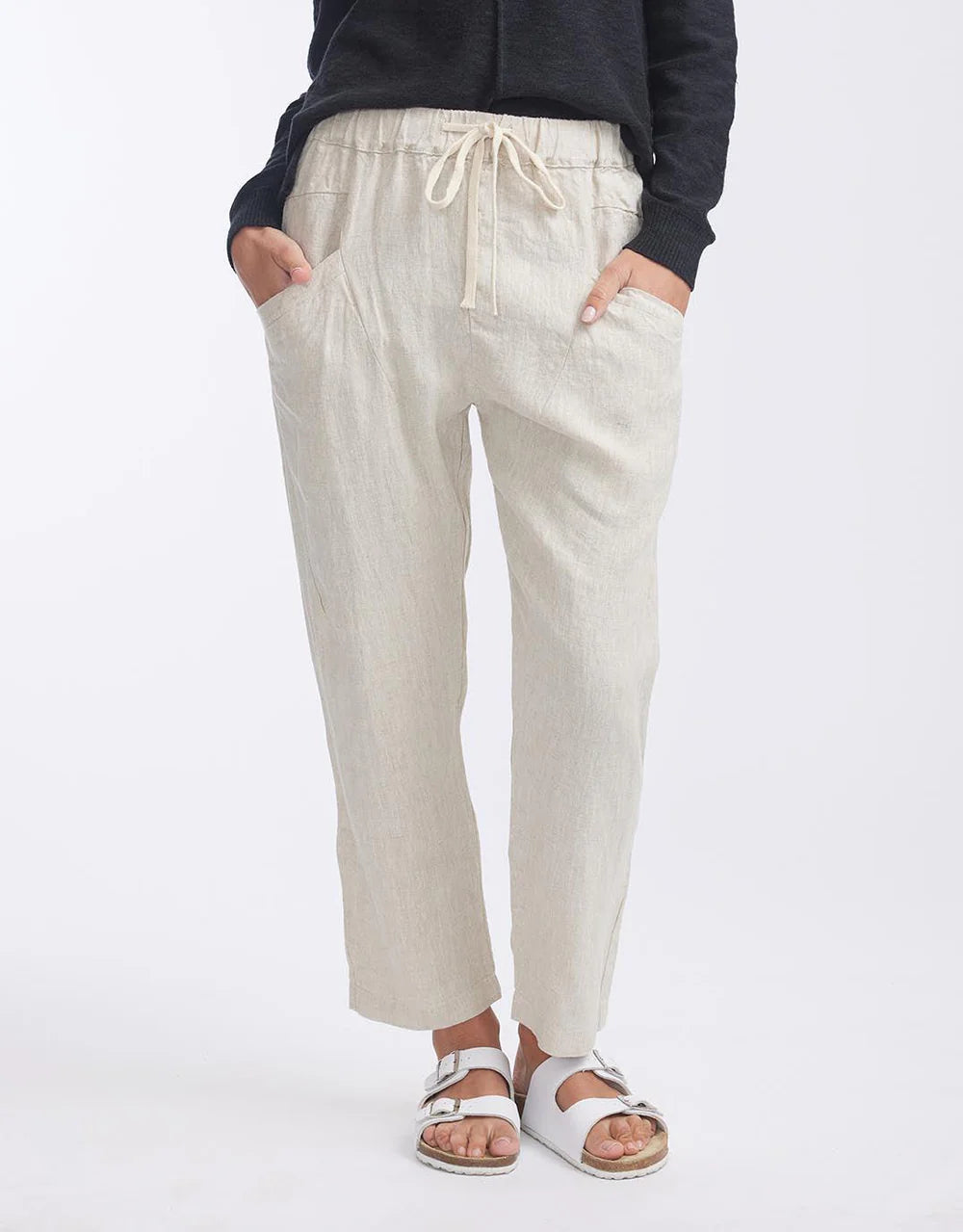 Luxe Linen Pant - Natural